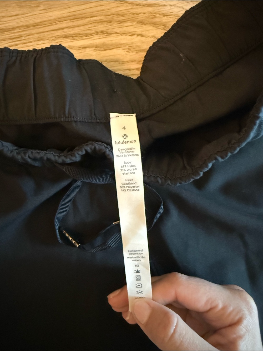lululemon athletica Black Athletic Drawstring Shorts - Picture 3 of 3